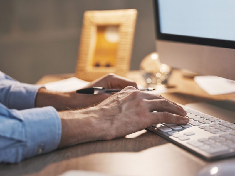 night-closeup-and-hands-with-keyboard-business-a-2023-11-27-04-55-02-utc